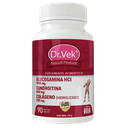 Vitaminas Dr.Vek Suplemento Alimenticio Glucosamina HCI + Condroitina + Colágeno (Hidrolizado) 90 Tabletas 114g CR-DRVEK-18