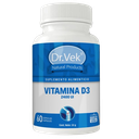 Vitaminas Dr.Vek Suplemento Alimenticio Vitamina D3 2400 UI 60 Cápsulas 33g CR-DRVEK-05