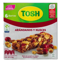 Barras de Cereal Tosh Arándanos Nueces 6-Pack 138g