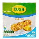 Barras de Cereal Tosh Sin Azúcar Lyne Piña 6-Pack 150g